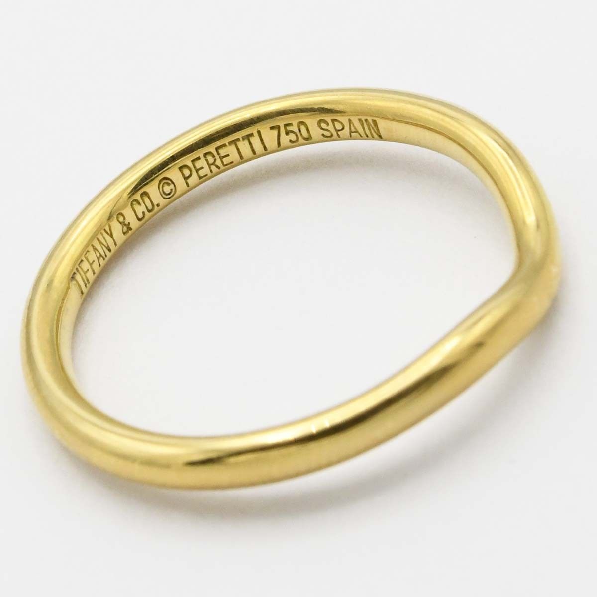 Tiffany & Co Curved Band Ring 18K Gold — view 4