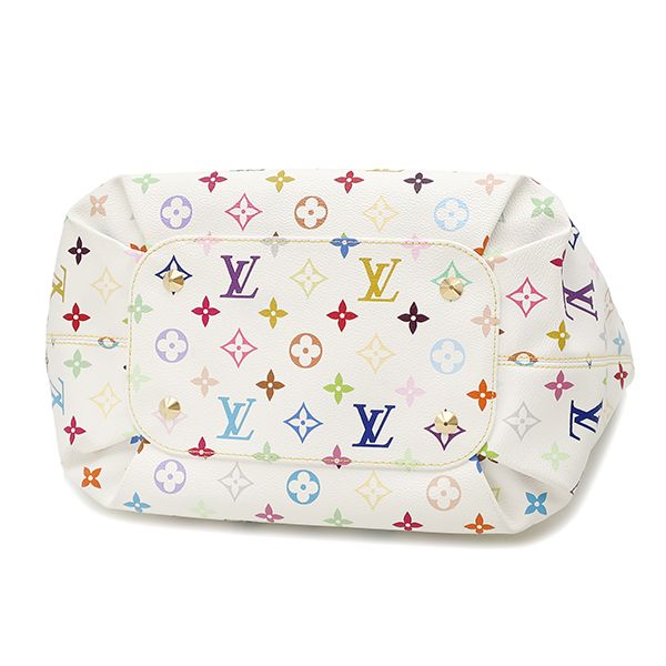 Louis Vuitton Shoulder Bag Annie GM Monogram Multicolor Blanc Gold Chain — view 3