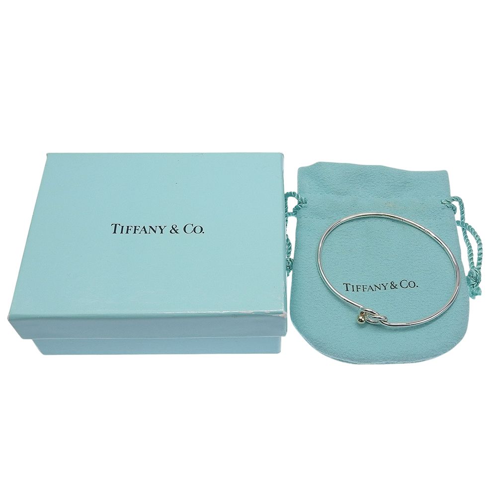 Tiffany & Co Love Knot 925 Sterling Silver 18K Gold Bracelet — view 6