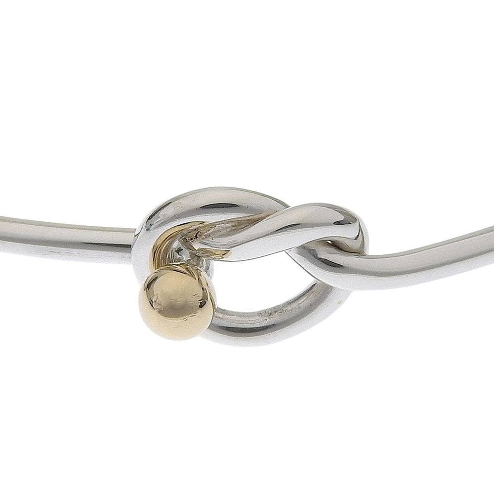 Tiffany & Co Love Knot 925 Sterling Silver 18K Gold Bracelet — view 4