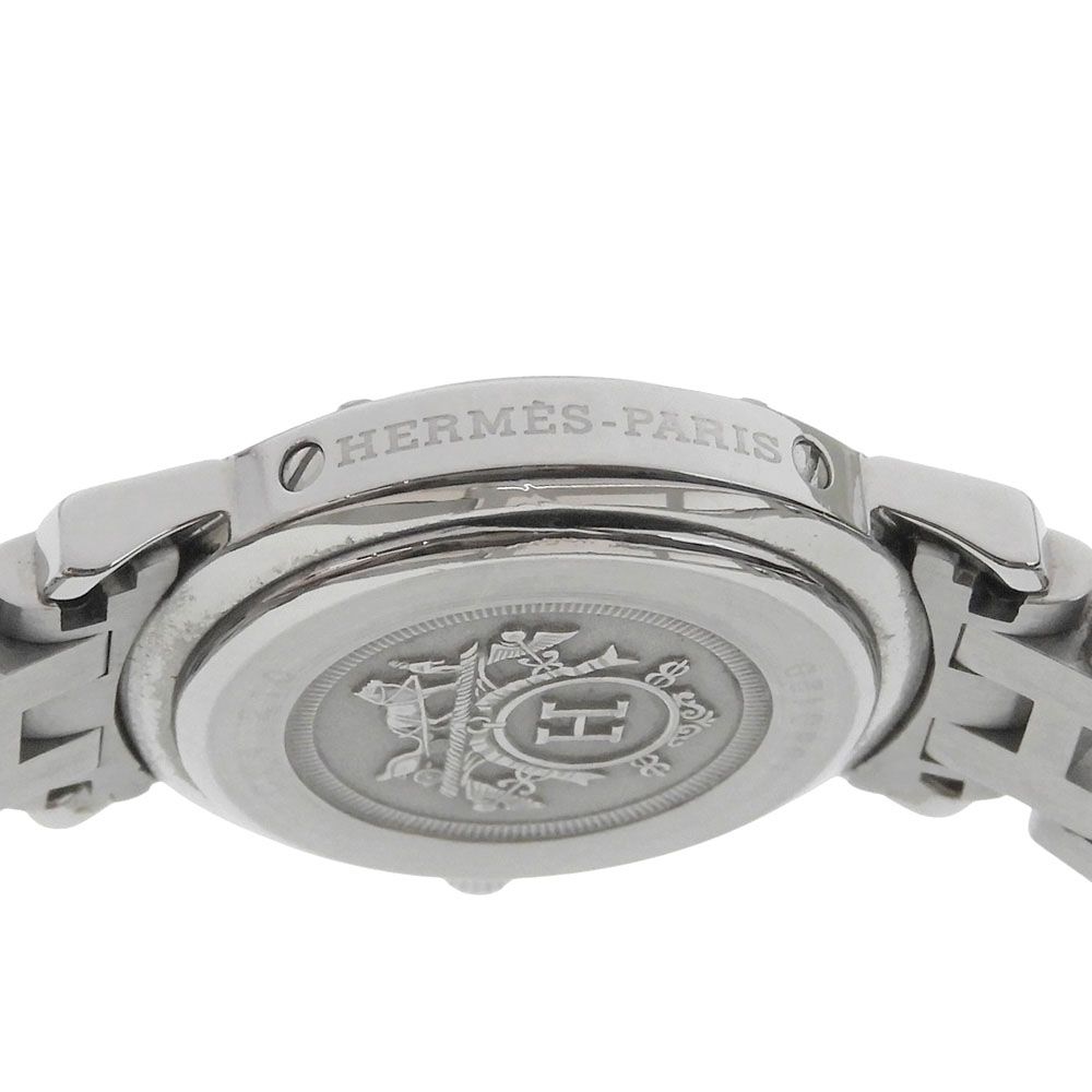 Hermes Clipper Stainless Steel Quartz Analog Display Bronze Dial Watch — view 7