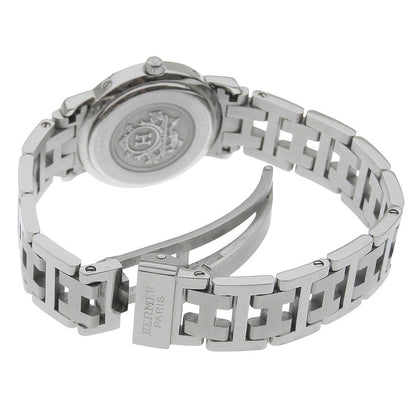 Hermes Clipper Stainless Steel Quartz Analog Display Bronze Dial Watch — view 5