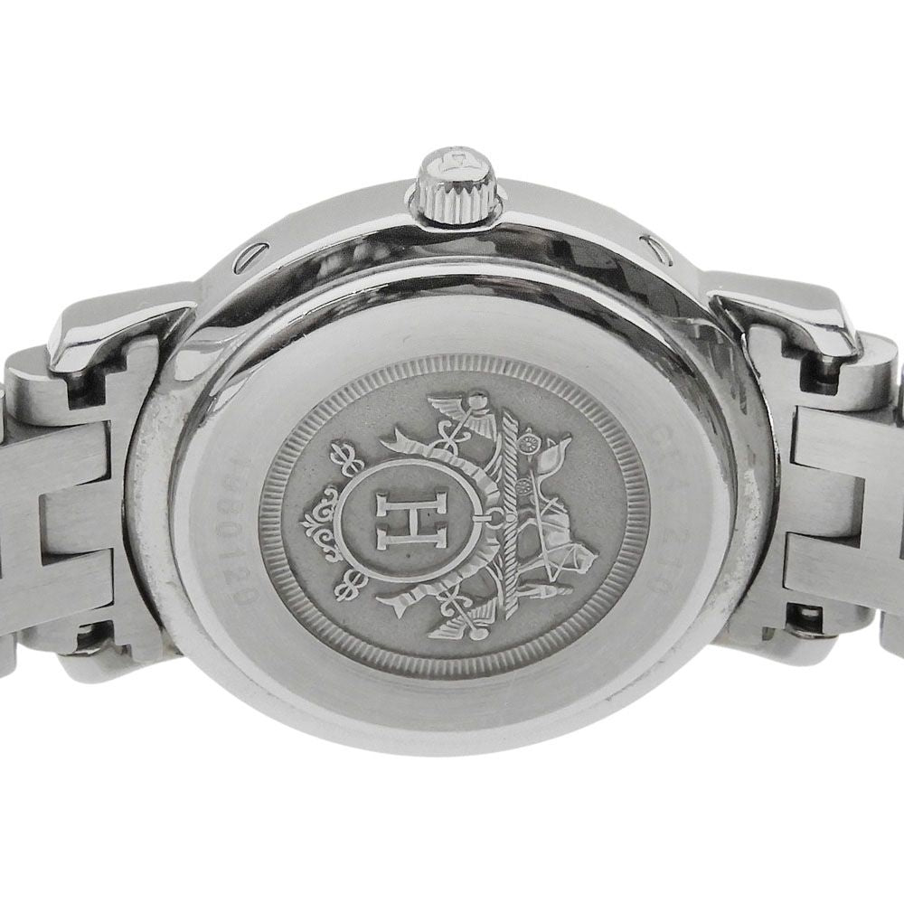 Hermes Clipper Stainless Steel Quartz Analog Display Bronze Dial Watch — view 6