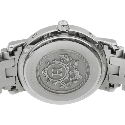 Hermes Clipper Stainless Steel Quartz Analog Display Bronze Dial Watch — view 6