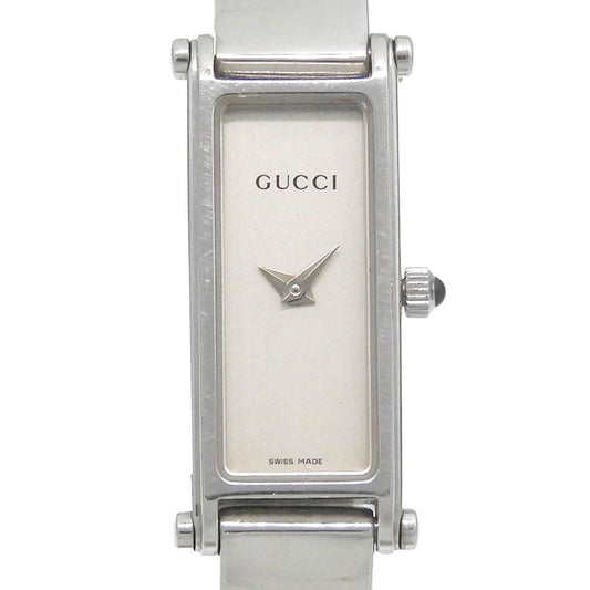 Gucci Stainless Steel Quartz Analog Display Silver Dial Watch