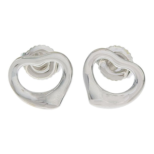 Tiffany & Co Open Heart Elsa Peretti 925 Sterling Silver Earrings