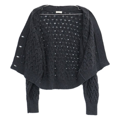 Brunello Cucinelli Cashmere Silk Sequin Knit Cardigan — view 5
