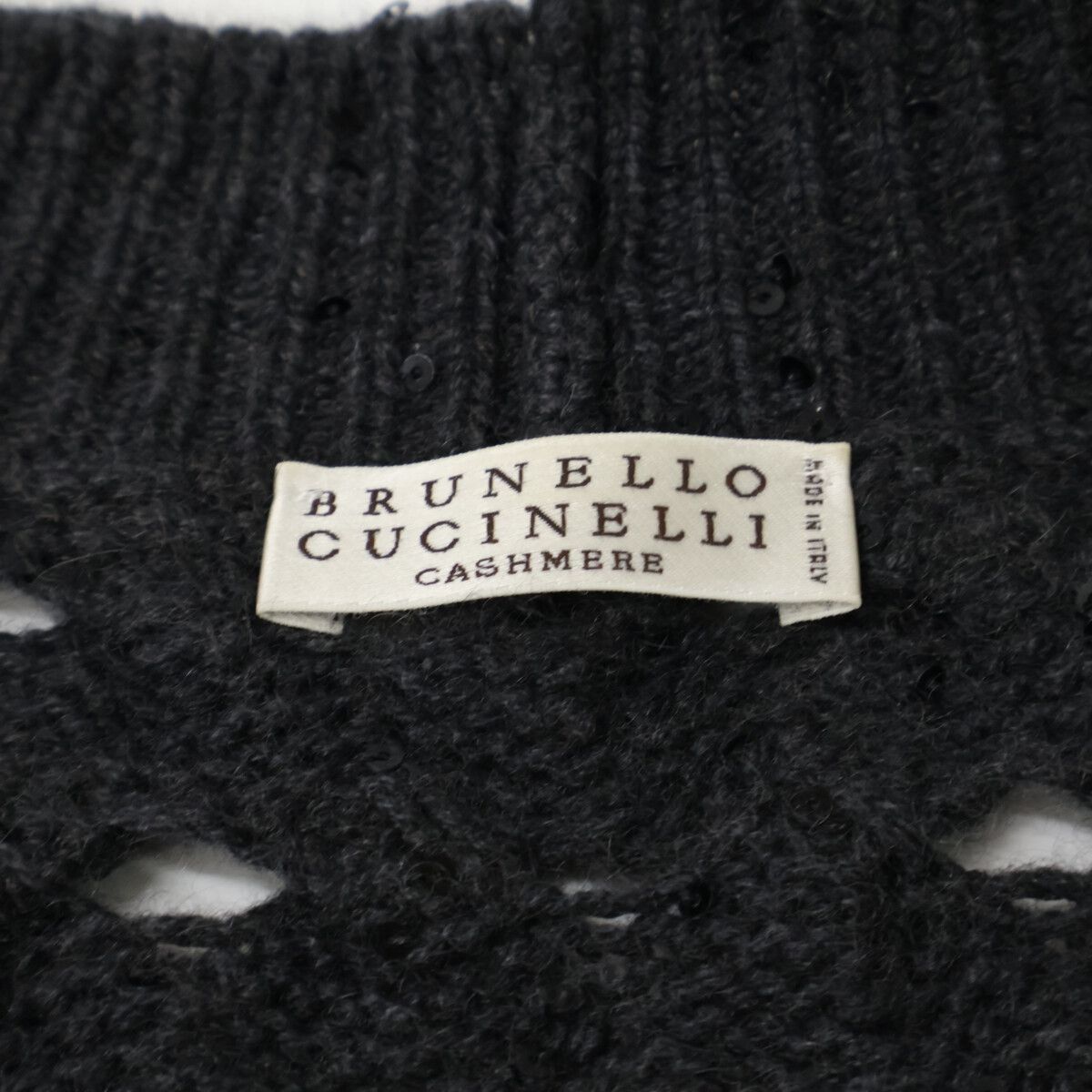 Brunello Cucinelli Cashmere Silk Sequin Knit Cardigan — view 6
