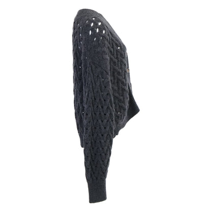 Brunello Cucinelli Cashmere Silk Sequin Knit Cardigan — view 4