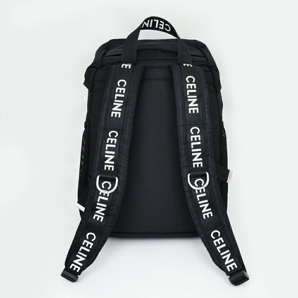 Celine Medium Trekking Backpack Black Nylon — view 8