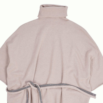 Brunello Cucinelli Knit Sweater Cashmere Turtleneck Monile Short Sleeve Top S — view 2