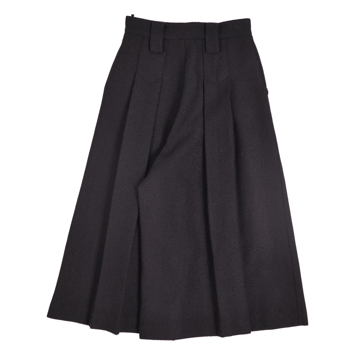 Gucci Pants Wide Tweed Wool Black 36 — view 3