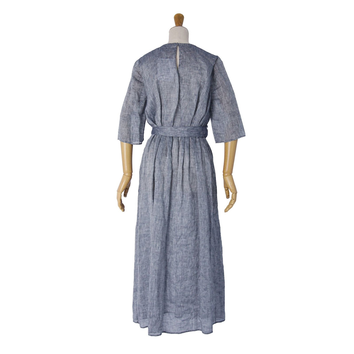 Dior Dress Long Sleeve Top Linen Gray US 4 — view 5