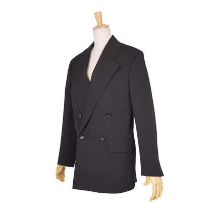 Bottega Veneta Tailored Jacket Double Breasted Wool Black 34 — view 5