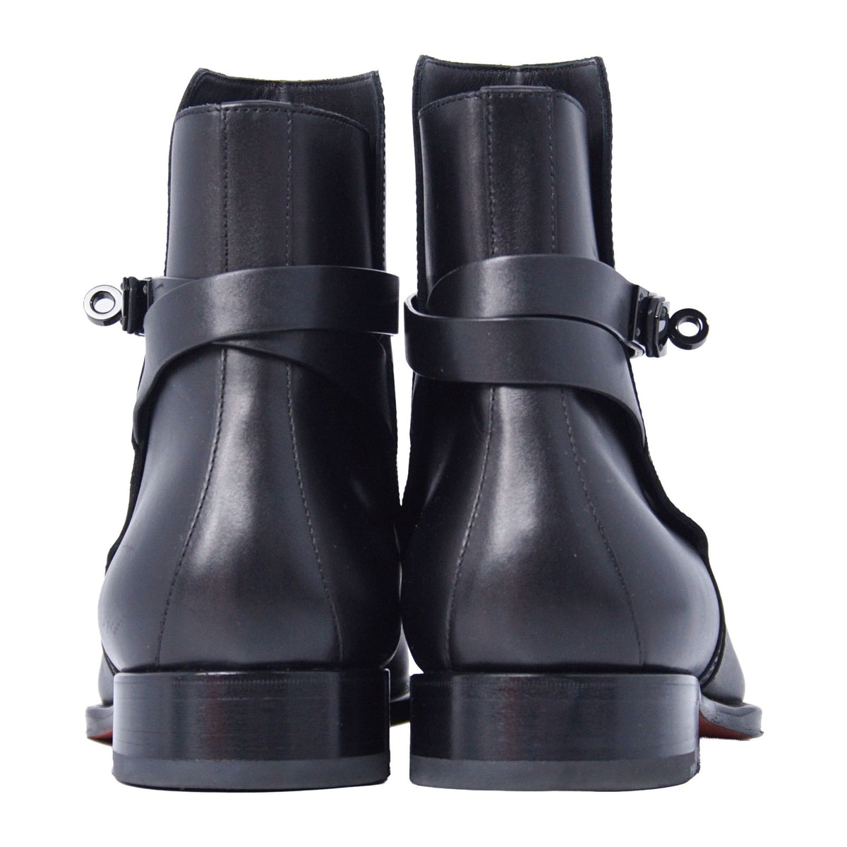 Hermes Boots Fortune Kelly Shoes Leather Black — view 4