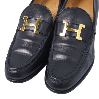 Hermes Loafers Moccasins Constance H Logo Shoes — view 3