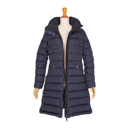 Moncler Coat Flammette Down Hooded Nylon Navy 1 — view 4