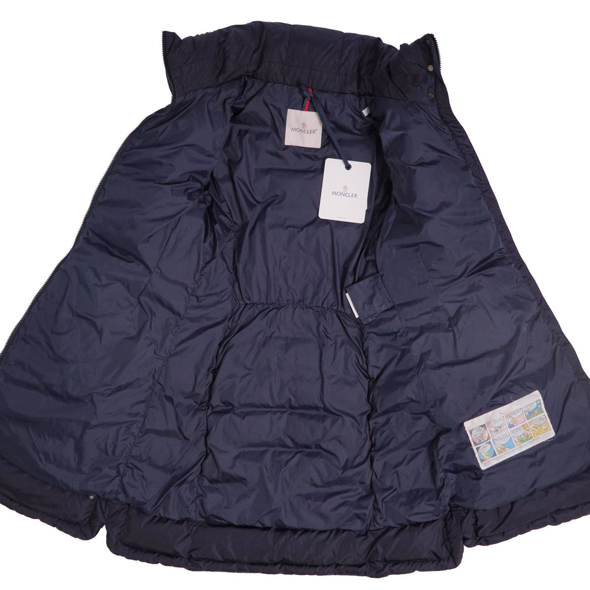 Moncler Coat Flammette Down Hooded Nylon Navy 1 — view 7