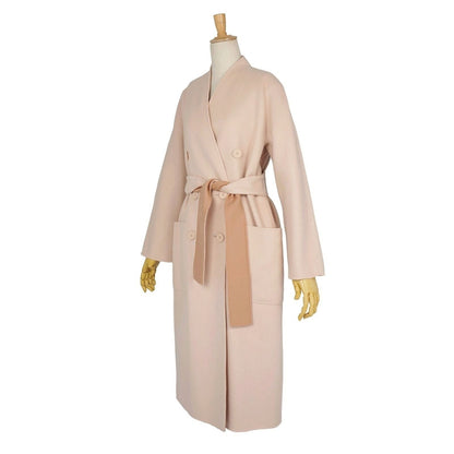 Max Mara Studio Coat Long Cucito Mano Double Breasted Wool Cashmere Face — view 5