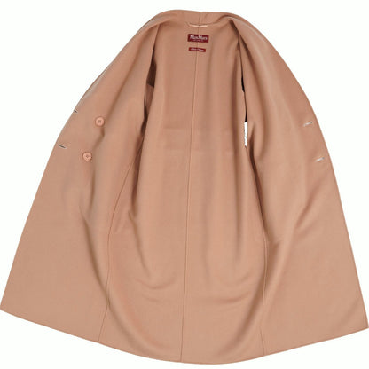 Max Mara Studio Coat Long Cucito Mano Double Breasted Wool Cashmere Face — view 7