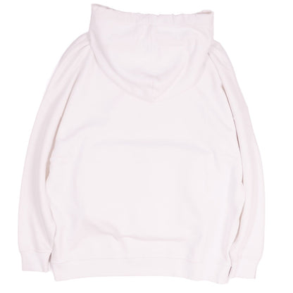 Fendi Hoodie Pocket Logo Distressed Long Sleeve Top Cotton White XS — view 3