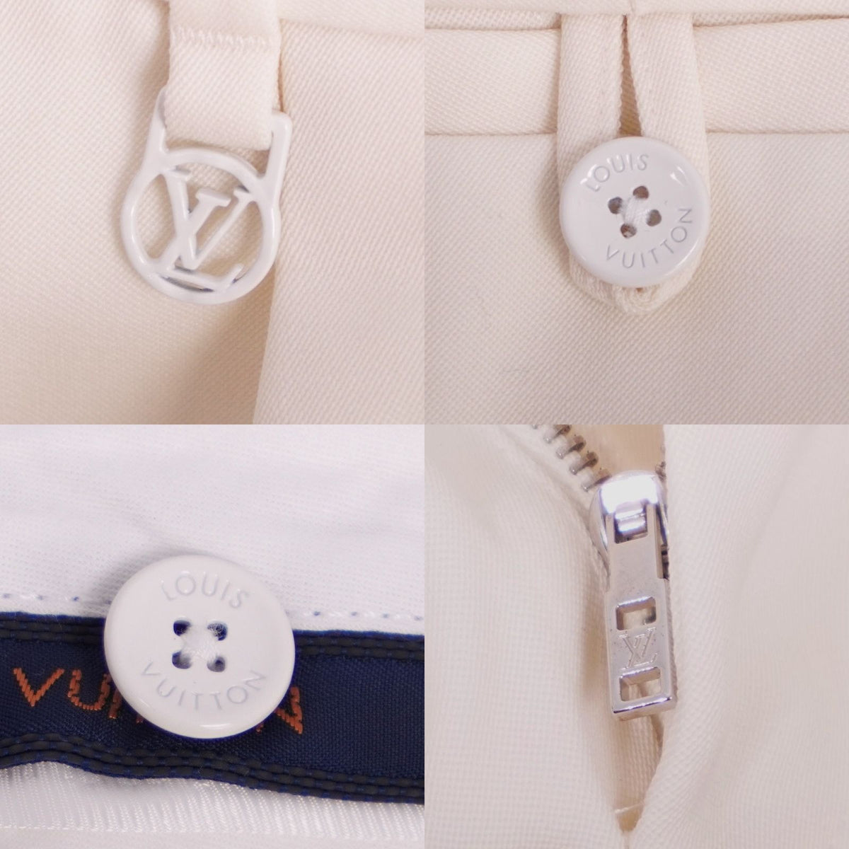 Louis Vuitton Virgil Era Pants Trousers Tailored Monogram Wool Multicolor 44 — view 6