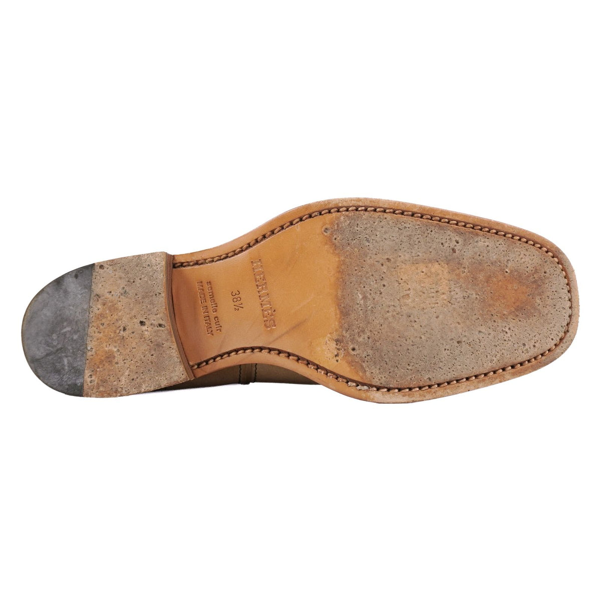 Hermes Boots Short H Logo Shoes Suede Beige — view 8