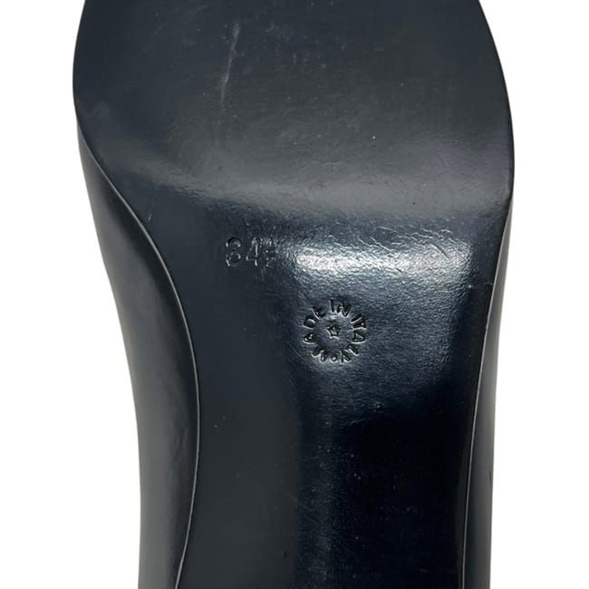 Celine Loafers Triomphe Leather Black Fringe Shoes — view 6