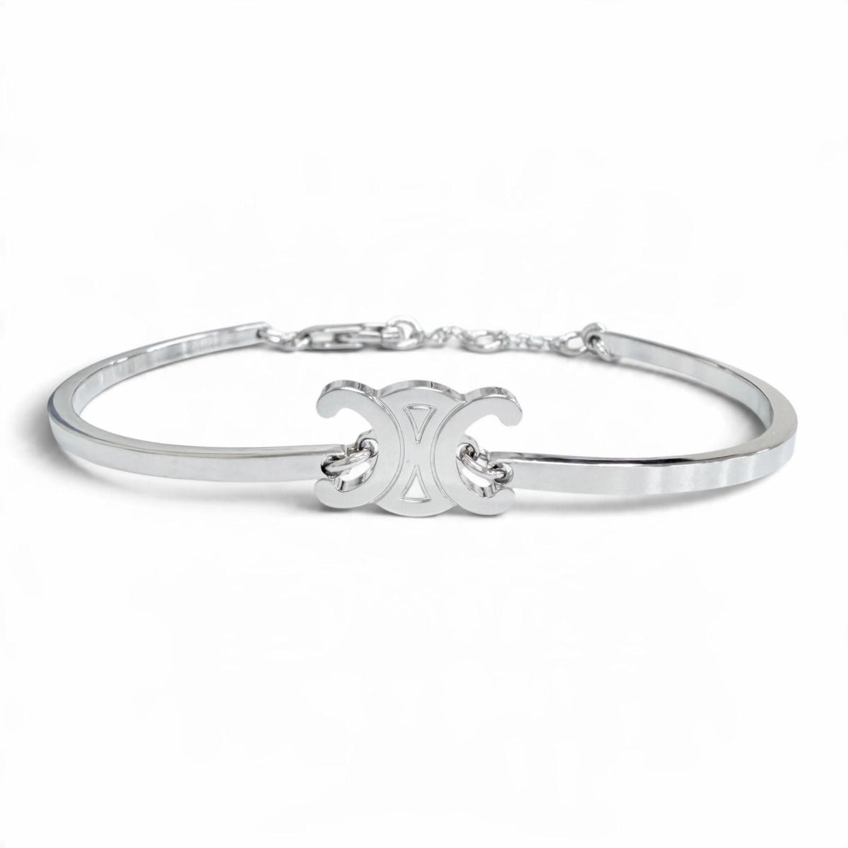 Celine Triomphe Articulate Bracelet Silver