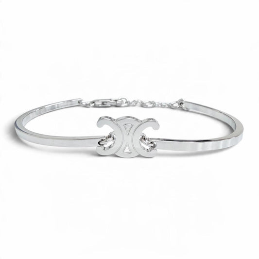 Celine Triomphe Articulate Bracelet Silver