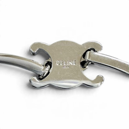 Celine Triomphe Articulate Bracelet Silver — view 8