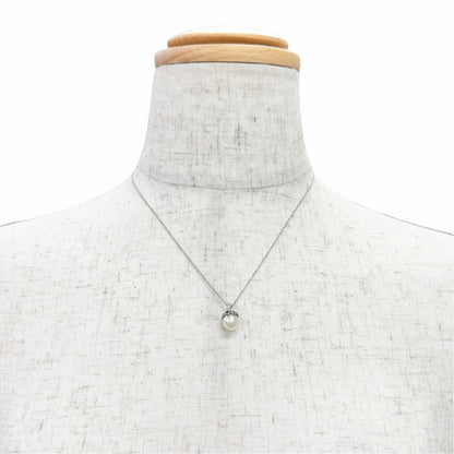 Tiffany & Co 925 Fresh Water Pearl Open Heart Necklace Silver — view 2