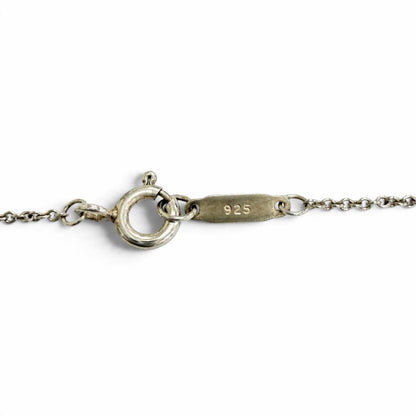 Tiffany & Co 925 Fresh Water Pearl Open Heart Necklace Silver — view 8