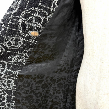 Chanel Constantly Reviewing Coco Buttons Camellia All Over Print Long Double — view 5