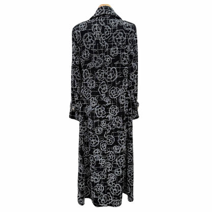 Chanel Constantly Reviewing Coco Buttons Camellia All Over Print Long Double — view 4