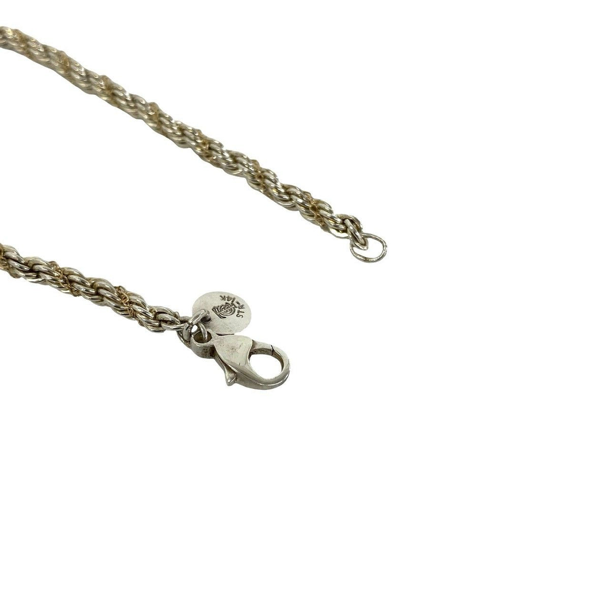 Tiffany & Co Vintage Twisted Rope Bracelet Silver Yellow Gold — view 4