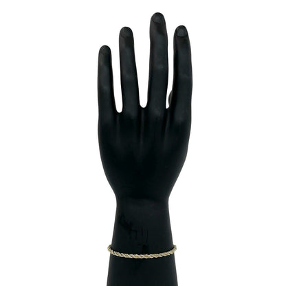 Tiffany & Co Vintage Twisted Rope Bracelet Silver Yellow Gold — view 2