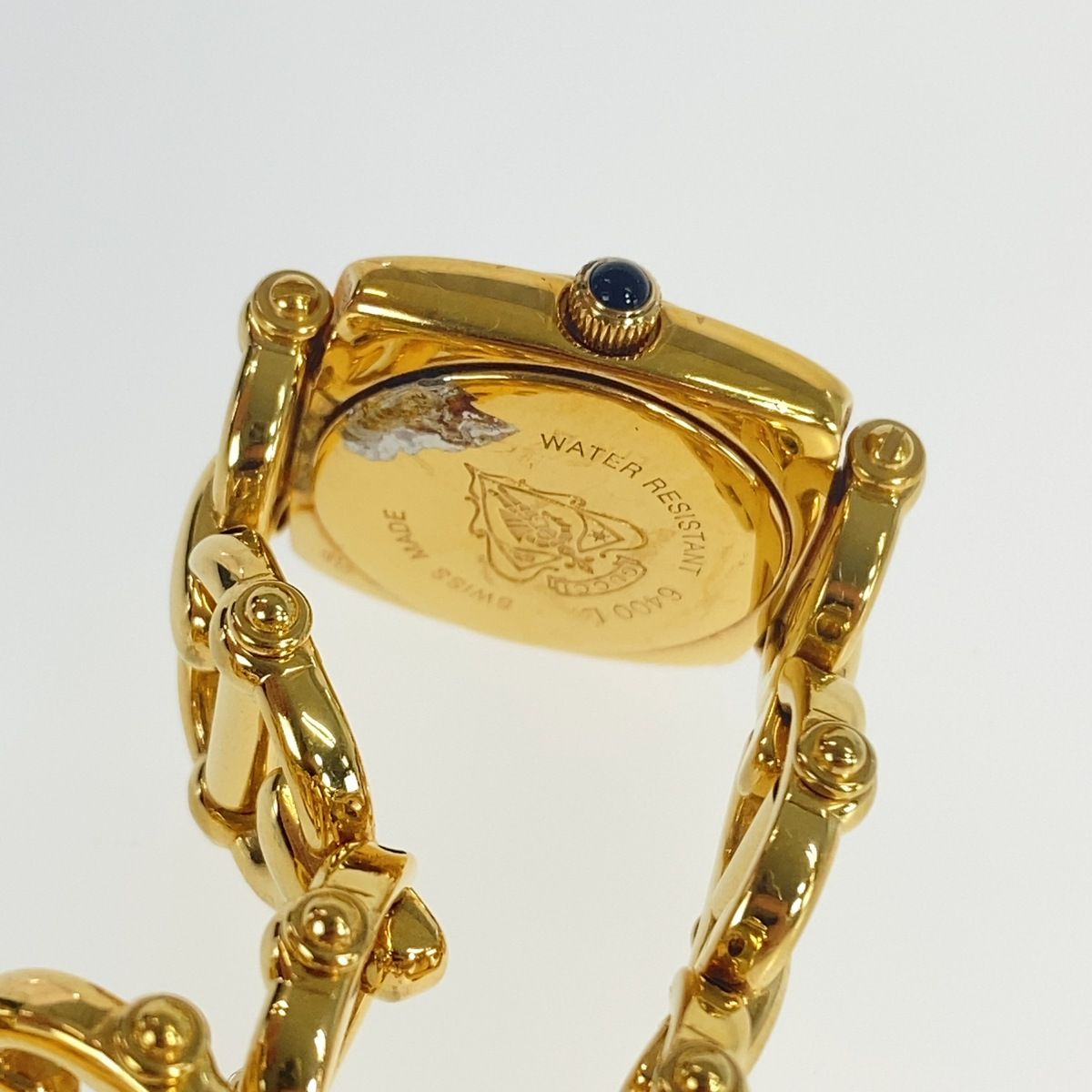 Gucci Horsebit Chain Watch Gold White Metal — view 7