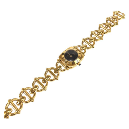 Gucci Horsebit Bracelet Watch Black Gold Stainless Steel — view 2