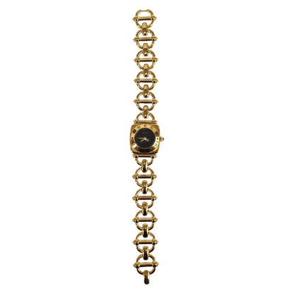 Gucci Horsebit Bracelet Watch Black Gold Stainless Steel — view 3