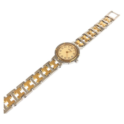 Hermes Clipper Watch Gold Silver Stainless Steel — view 2