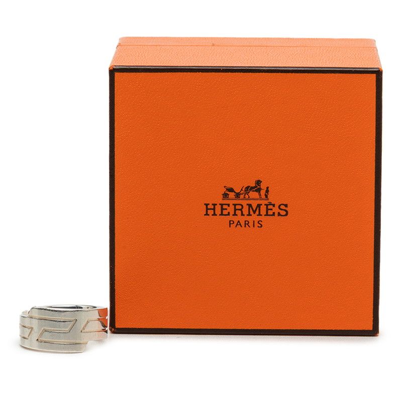Hermes Italique Ring 51 Silver — view 7
