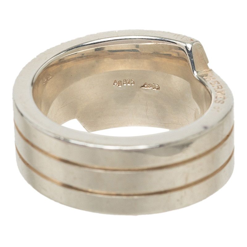 Hermes Italique Ring 51 Silver — view 5