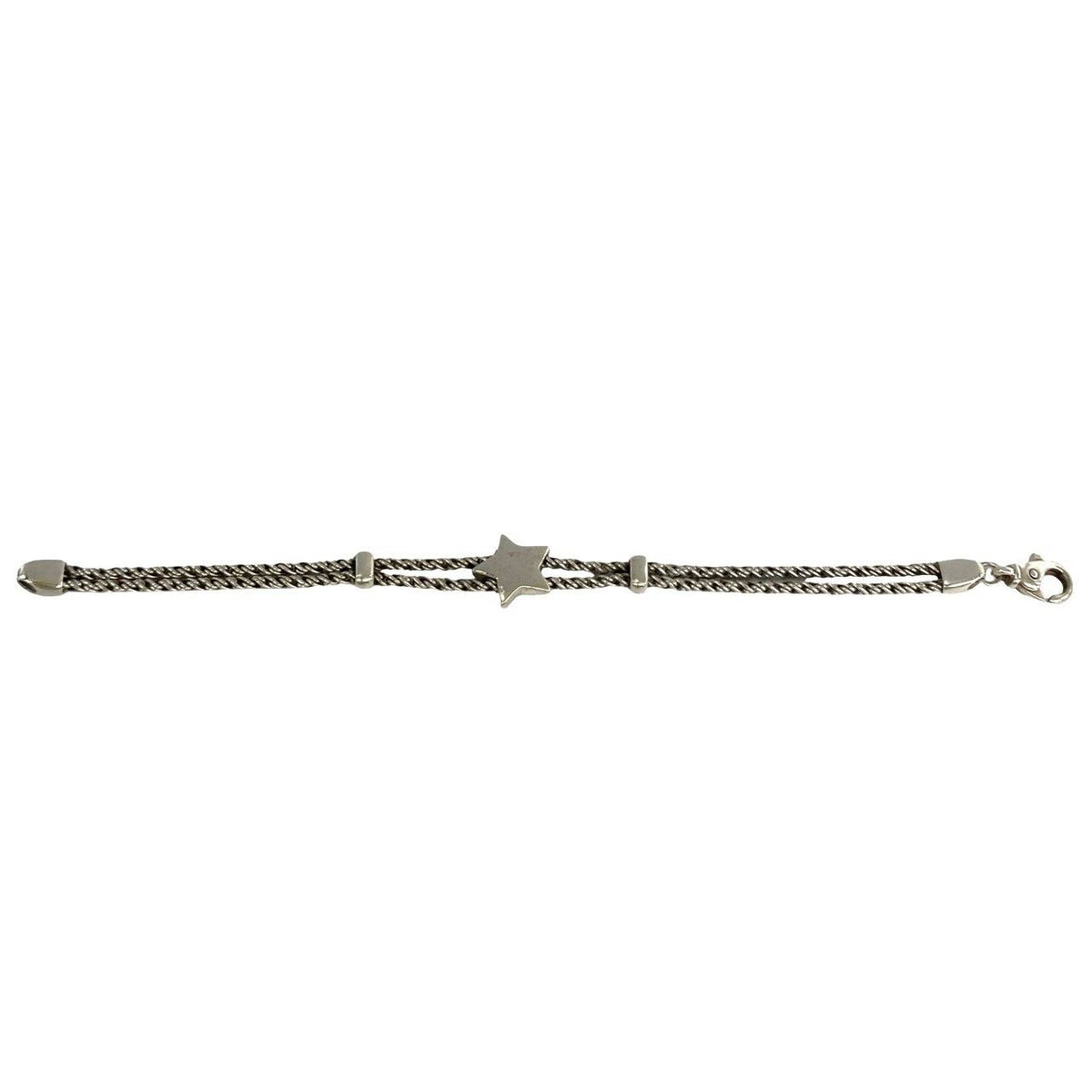 Tiffany & Co Vintage Double Rope Star Bracelet 925 Sterling Silver — view 5