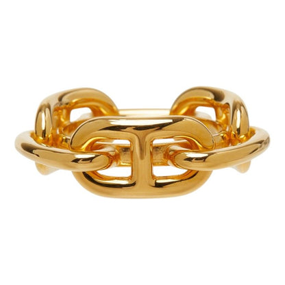 Hermes Chaine D'ancre Legato Scarf Ring Gold Plated — view 2