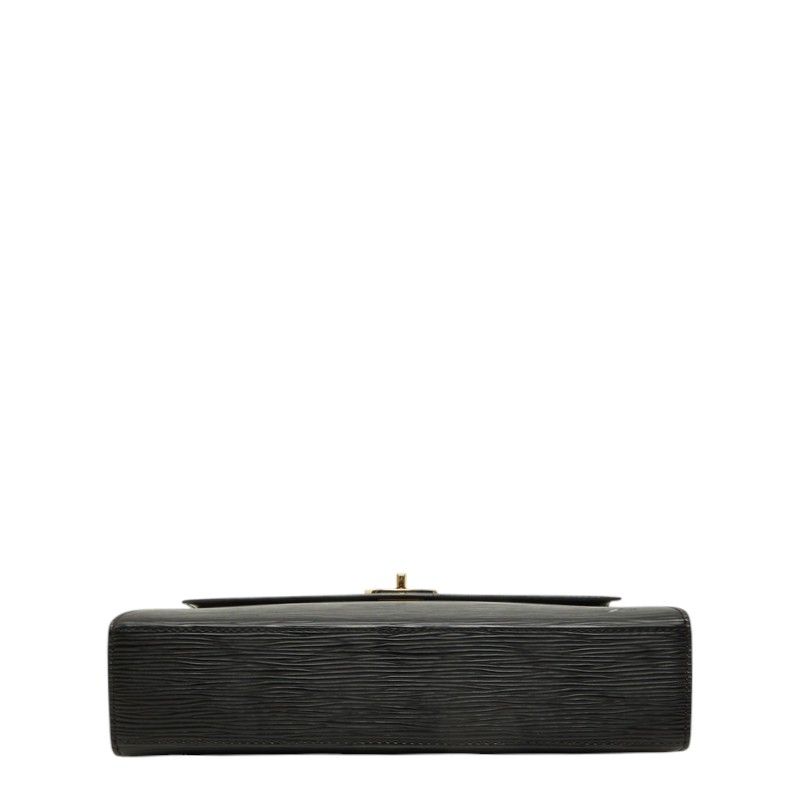 Louis Vuitton Epi Malesherbes Handbag Top Handle Noir Black Leather — view 3
