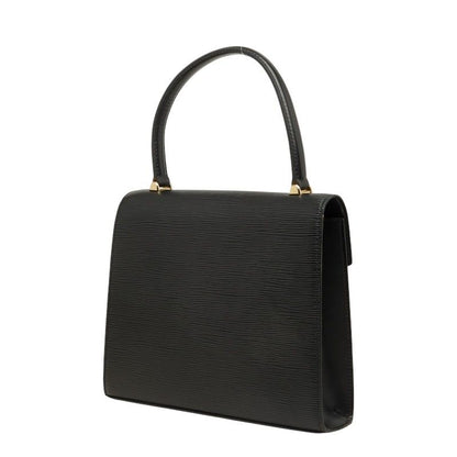 Louis Vuitton Epi Malesherbes Handbag Top Handle Noir Black Leather — view 2