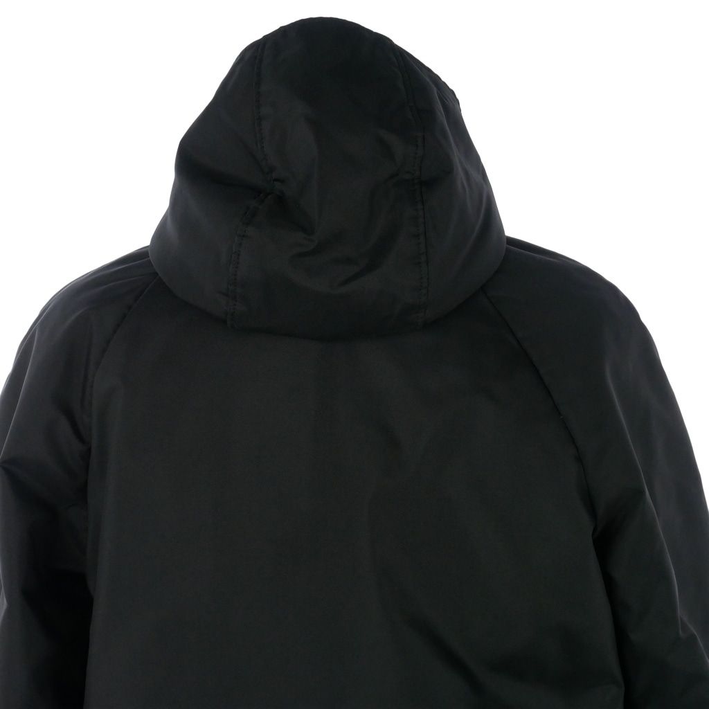 Miu Miu Zip Up Jacket Hooded Padded Sleeve Zip Contrast Black 40 — view 6