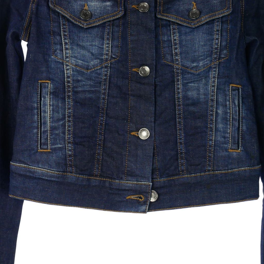 Dolce & Gabbana Denim Jacket Cropped Short Length Long Sleeve Blue 38 — view 3