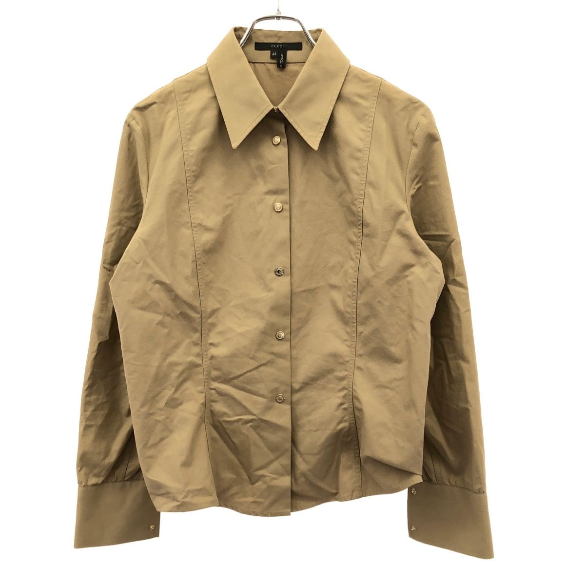 Gucci by Tom Ford Cotton Shirt Beige 44